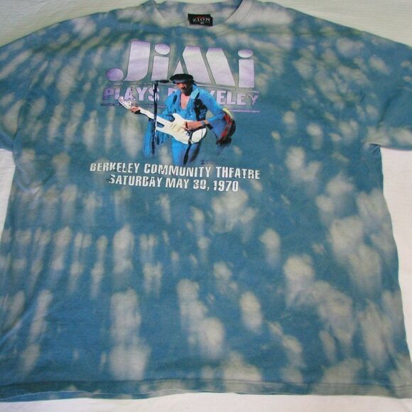 Jim Hendrix Play Berkeley Reprint Tie-Dye T-Shirt - Picture 1 of 6